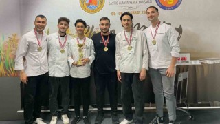 Gastronomi öğrencileri altın madalyaları topladı