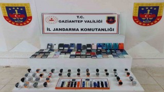 Gaziantepte 1 milyon lira değerinde kaçak telefon ele geçirildi