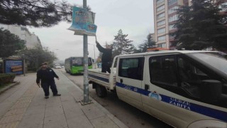 Gebzede izinsiz afiş asanlara ceza