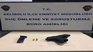 Geliboluda havaya rastgele ateş açan 15 yaşındaki çocuk polis tarafından yakalandı