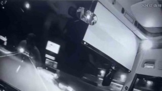 Gümüşhanede hafif ticari araçla yolcu otobüsünün çarpıştığı kaza kamerada