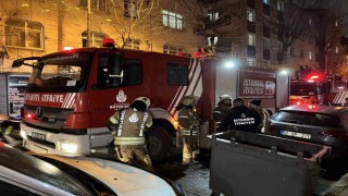 Güngörende binada çıkan yangında mahsur kalan 4 kişi kurtarıldı