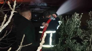 Hassada ev yangını söndürüldü