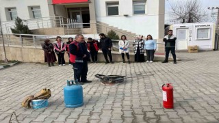 Iğdır Belediyesi yangın söndürme eğitimleri devam ediyor
