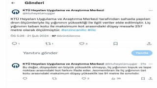 İliçte liç yüksekliği sınırı aşıldı bilgisi kaynağından düzeltildi