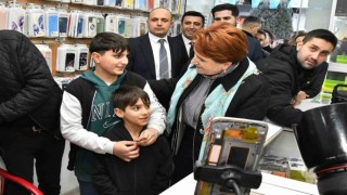 İYİ Parti Genel Başkanı Akşener, Sincanda esnafı ziyaret etti