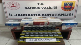 Jandarma ekipleri 7 bin 300 dal tütün doldurulmuş makaron ele geçirdi