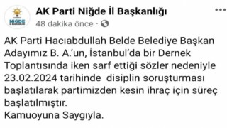 Jandarma komutanına küfür eden AK Partili aday için ihraç süreci başladı