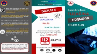 Jandarmadan vatandaşa dolandırıcılık yöntemlerine karşı bilgilendirme