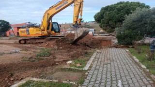 Karacasu Ataeymir İlkokulu için ilk kepçe vuruldu