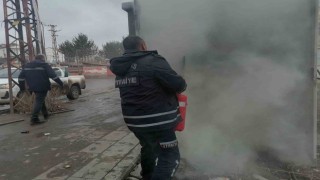 Karsta trafo yangını