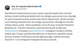Kayserisporun transfer tahtası açıldı