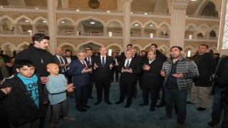 KKTC Cumhurbaşkanı Tatar, Şahinbey Millet Camiini gezdi