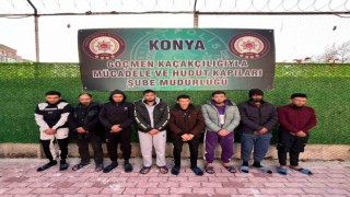 Konyada 13 düzensiz göçmen yakalandı
