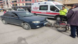 Konyada otomobil ile elektrikli bisiklet çarpıştı: 1 yaralı