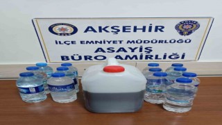 Konyada sahte içki üreten 1 kişi tutuklandı
