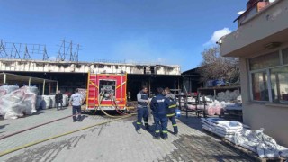 Konyada sanayi bölgesinde yangın