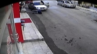 Konyada sokaktaki silahlı pusu kamerada