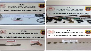 Kütahyada jandarmanın operasyonlarında 1 ayda 37 şüpheli yakalandı