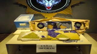 Malatyada 6 kilo 250 gram skunk ele geçirildi