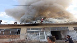 Malatyada sanayi sitesinde korkutan yangın