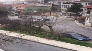 Maltepede polis ile şüpheli şahıs arasında kovalamaca kamerada