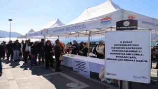 Marmariste depremde yitirilen canlar anıldı