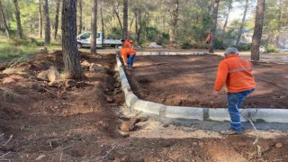 Marmariste park yapımları devam ediyor