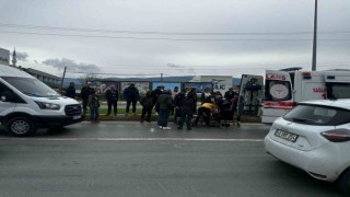 Milasta minibüs yayaya çarptı: 1 yaralı