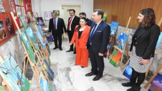 Minik ressamların eserleri hayran bıraktı