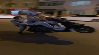 Motosiklet sürücüsünün ölümle imtihanı