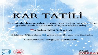 Muradiyede eğitime kar tatili
