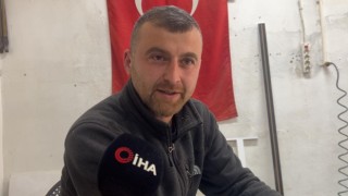 Nesli tükenme tehlikesi yaşayan Porsuk cep telefonuyla görüntülendi