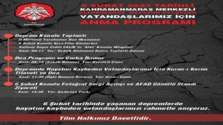 Niğdede 6 Şubatta hayatını kaybedenler için anma programı