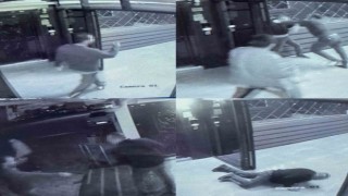 O anlar kamerada: Polis, kavga ettiği komşusunu silahla vurdu