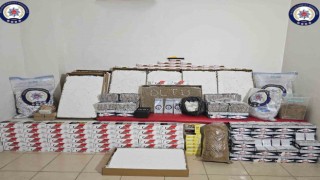 Oltu polisi kaçak sigara ele geçirildi