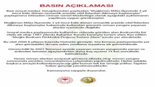 Orman Genel Müdürlüğünden, Midastaki 3 yıl önce yanan ormanlık araziye ilişkin açıklama