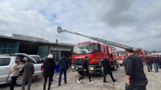 Oto boya ve kaporta dükkanında yangın