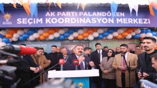 Palandökende miting gibi SKM açılışı