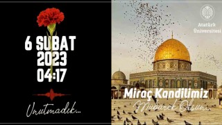 Rektör Çomaklıdan 6 şubat depremi ve miraç kandili mesajı