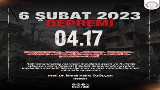 Rektör Özölçerden Asrın Felaketi 2023 Kahramanmaraş depremlerini anma mesajı
