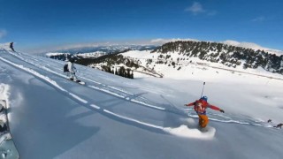 Sahara Milli Parkı, snowboard tutkunlarının yeni gözdesi oldu