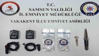 Samsunda 2 adet radar tespit cihazı ve uyuşturucu madde ele geçti