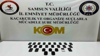 Samsunda gümrük kaçağı cep telefonu ele geçirildi