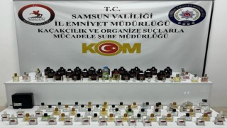Samsunda gümrük kaçağı parfüm ele geçirildi