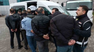Samsunda suç örgütü operasyonunda 8 kişi adliyeye sevk edildi