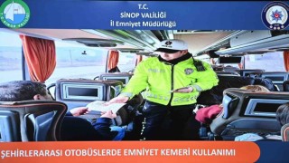 Şehirler arası yolcu otobüslerinde emniyet kemerine sıkı denetim