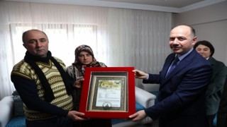 Şehit ailesine “Şehadet Beratı” takdim edildi