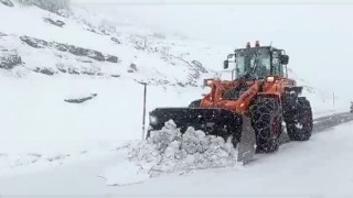 Siirtte kardan yolda mahsur kalan 25 araç kurtarıldı