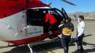 Şırnakta 8 aylık bebek, ambulans helikopterle Elazığa sevk edildi